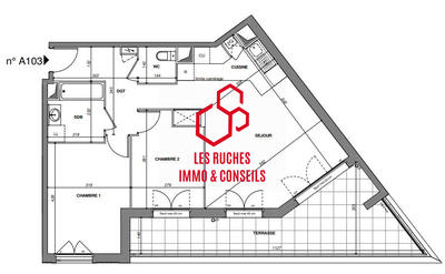 Appartement - 66 m² - 3 pièces