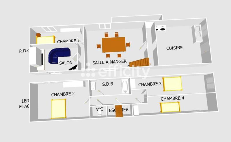 Maison - 110 m² - 7 pièces