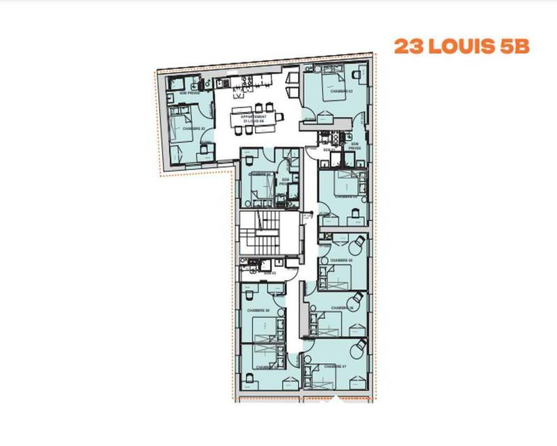 Chambre - 18 m² - 1 pièce