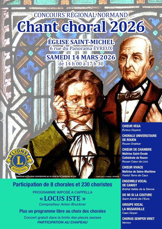 Concours régional Normand de chant choral 2026