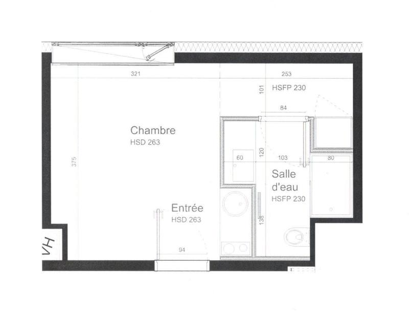 Appartement - 21 m² - 1 pièce
