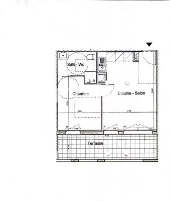 Appartement - 36 m² - 2 pièces