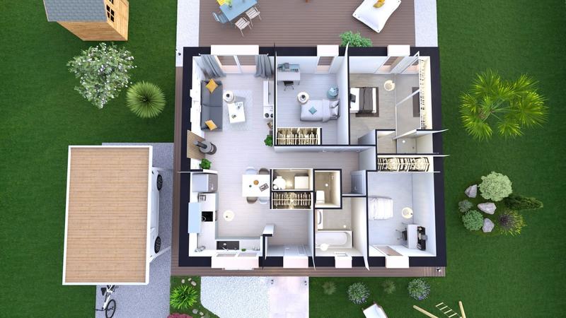 Maison - 70 m² - 4 pièces