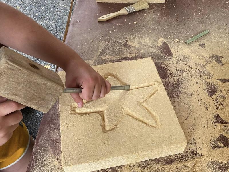 Atelier sculpture sur pierre