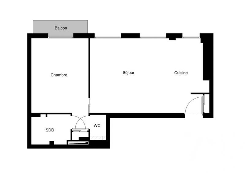 Appartement - 42 m² - 2 pièces