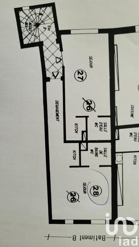 Appartement - 24 m² - 1 pièce