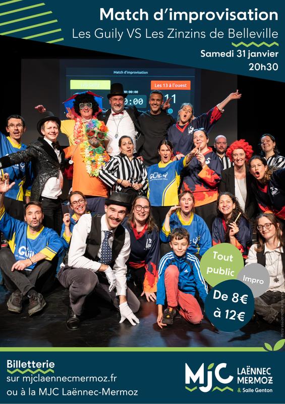 Match d'improvisation théâtrale - les Guily accueillent Belleville !