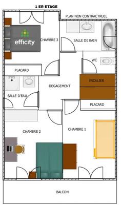 Maison - 95 m² - 4 pièces