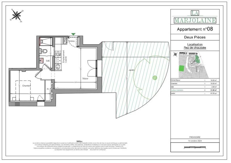 Appartement - 31 m² - 2 pièces