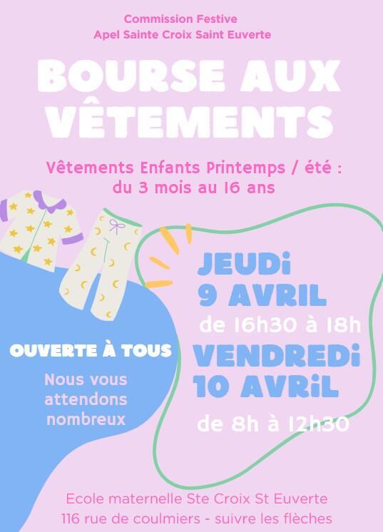 Bourse aux vêtements enfants