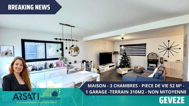 Maison - 103 m² - 5 pièces