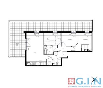 Appartement - 86 m² - 4 pièces