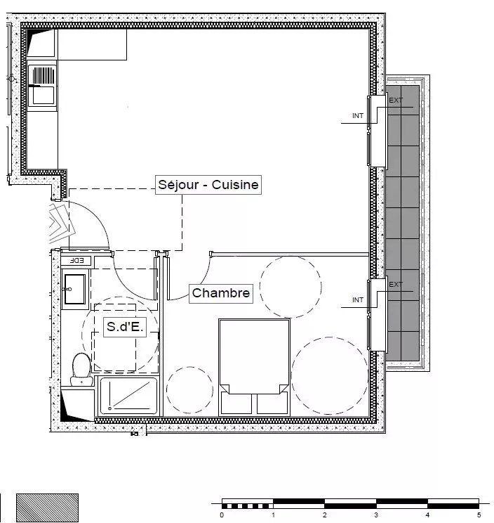 Appartement - 45 m² - 2 pièces