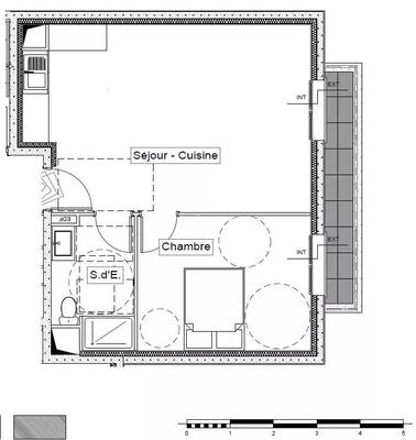 Appartement - 45 m² - 2 pièces