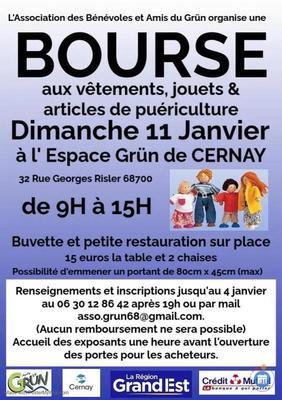 Bourse aux vêtements, jouets et puériculture