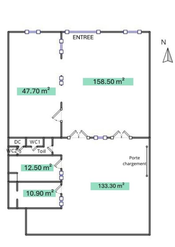 Local commercial - 372 m² - 5 pièces