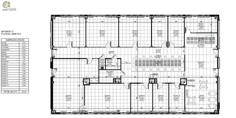 Bureau - 427 m²