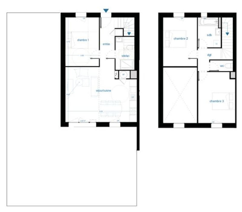 Appartement - 80 m² - 4 pièces