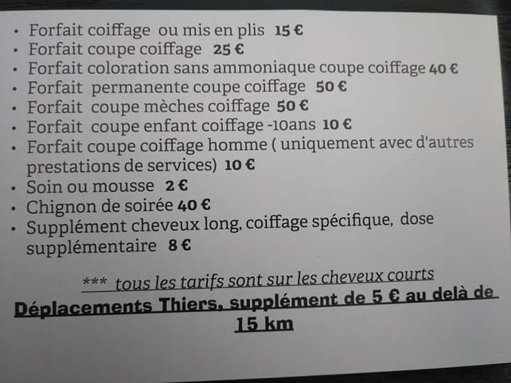 Amandine coiffure à domicile