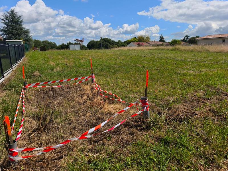 Terrain constructible - 870 m²