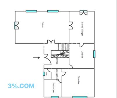 Maison - 147 m² - 7 pièces