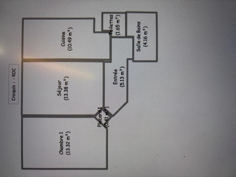 Appartement - 48 m² - 2 pièces