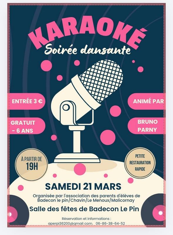 Karaoké, soirée dansante