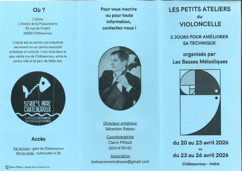 Stage : les petits ateliers du Violoncelle
