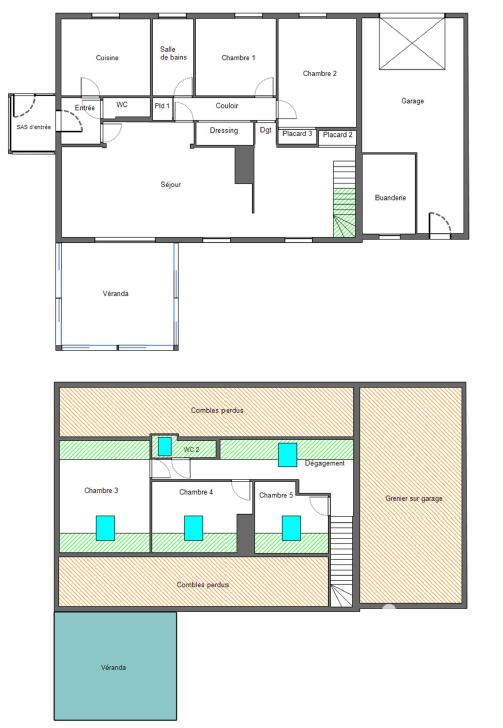 Maison - 131 m² - 8 pièces