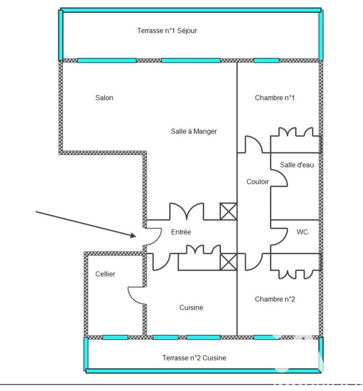 Appartement - 74 m² - 4 pièces
