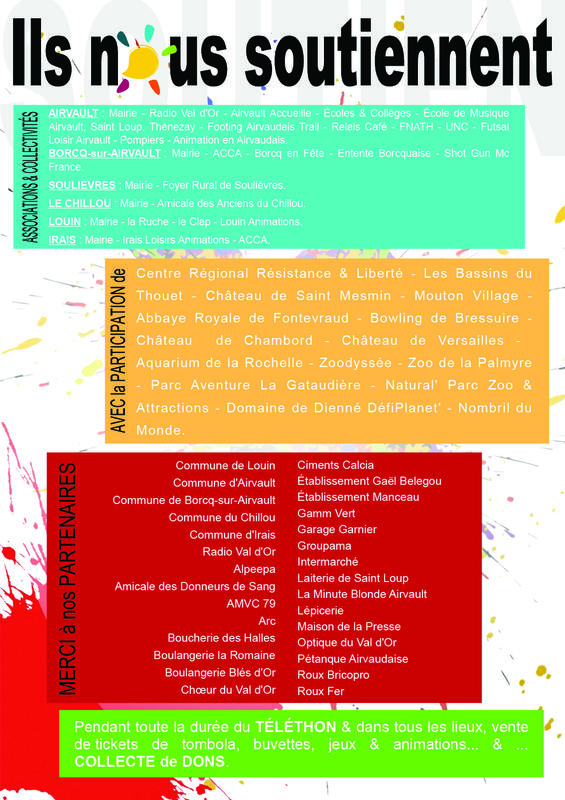 Diverses animations dans le cadre du Téléthon