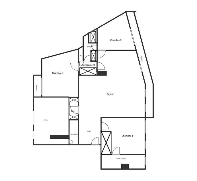 Appartement - 125 m² - 5 pièces
