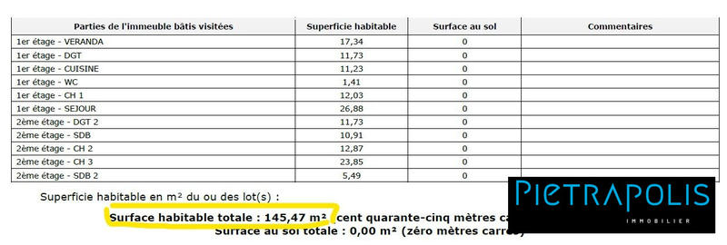 Maison ancienne - 146 m² - 4 pièces
