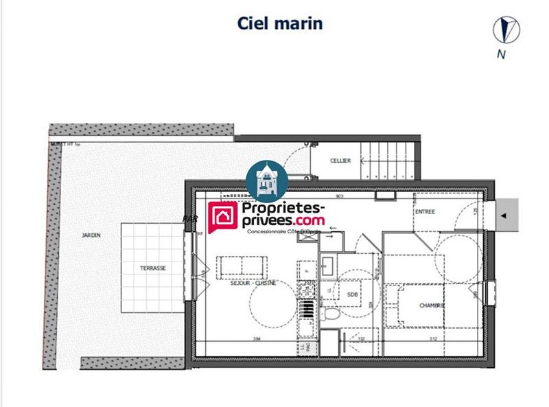 Appartement - 45 m² - 2 pièces