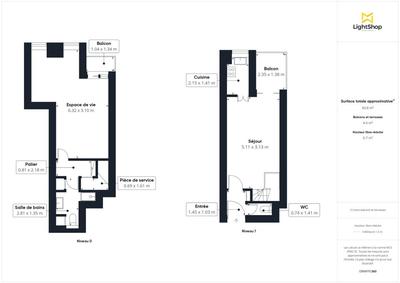 Appartement - 51 m² - 3 pièces