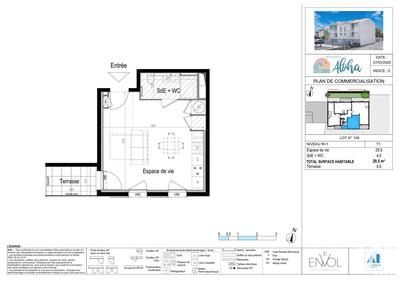 Appartement - 29 m² - 1 pièce