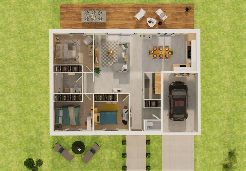 Villa - 85 m² - 4 pièces