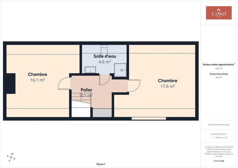 Maison - 107 m² - 6 pièces