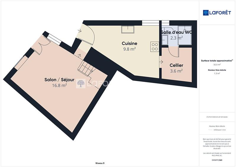 Maison ancienne - 49 m² - 3 pièces