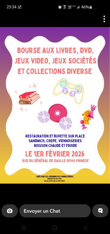 Bourse aux livres, Cd, Dvd, jeux