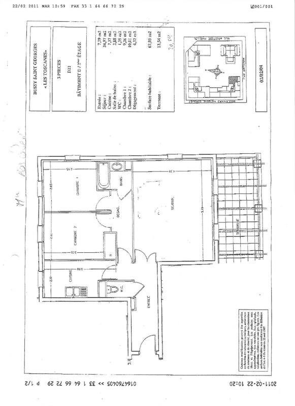 Appartement - 69 m² - 3 pièces