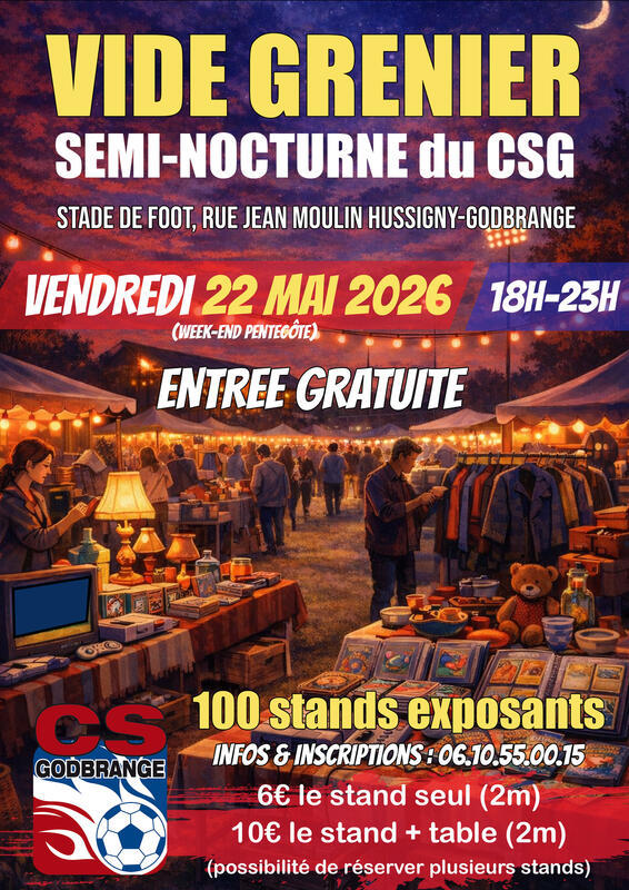 Vide grenier semi-nocturne du csg