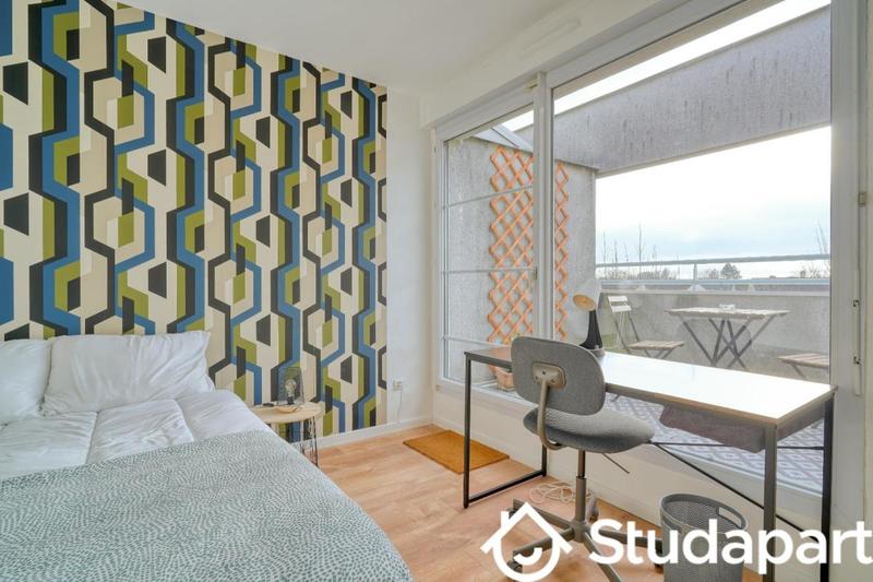 Chambre - 12 m² - 1 pièce