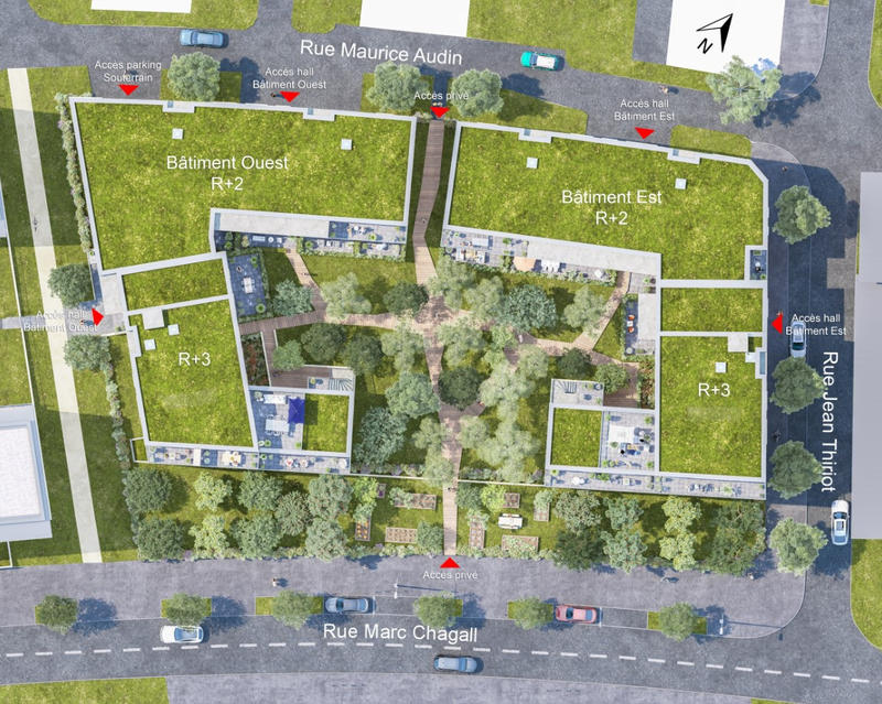 Appartement - 40 m² - 2 pièces