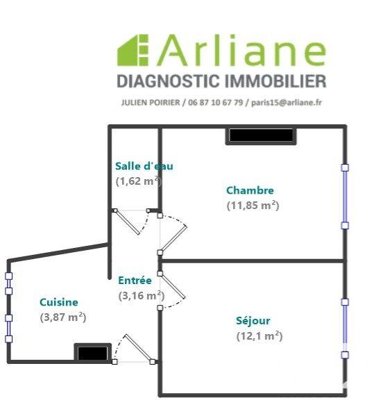 Appartement - 33 m² - 2 pièces