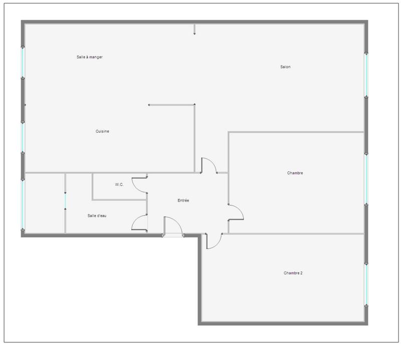 Appartement - 60 m² - 3 pièces