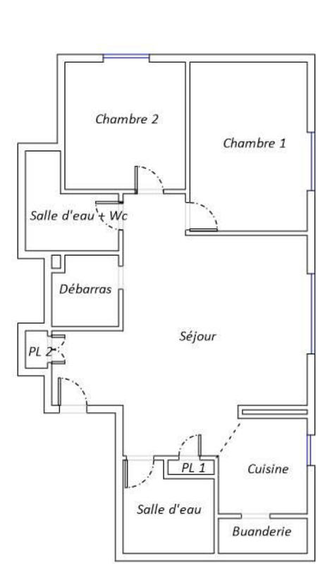 Appartement - 75 m² - 4 pièces