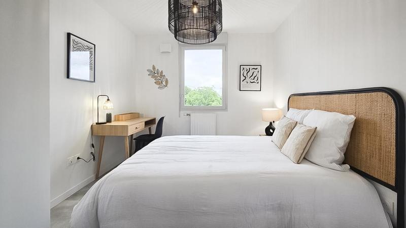 Chambre - 9 m² - 1 pièce