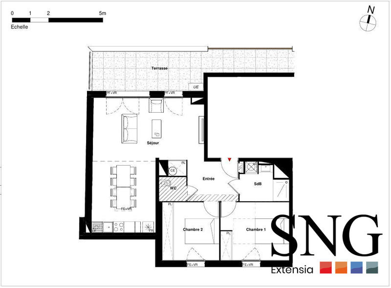 Appartement - 71 m² - 3 pièces