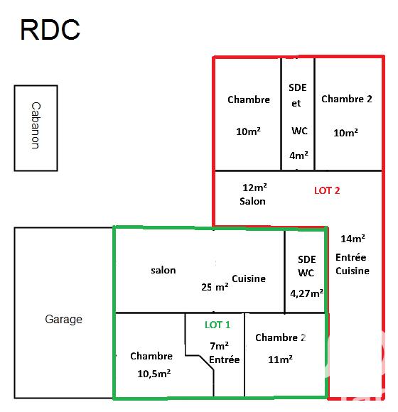 Maison - 107 m² - 5 pièces